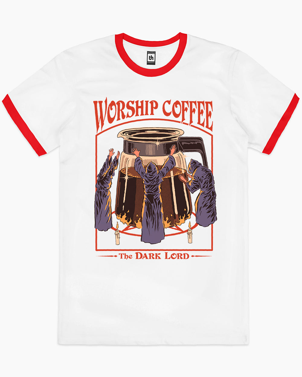 Worship Coffee T-Shirt Australia Online #colour_red