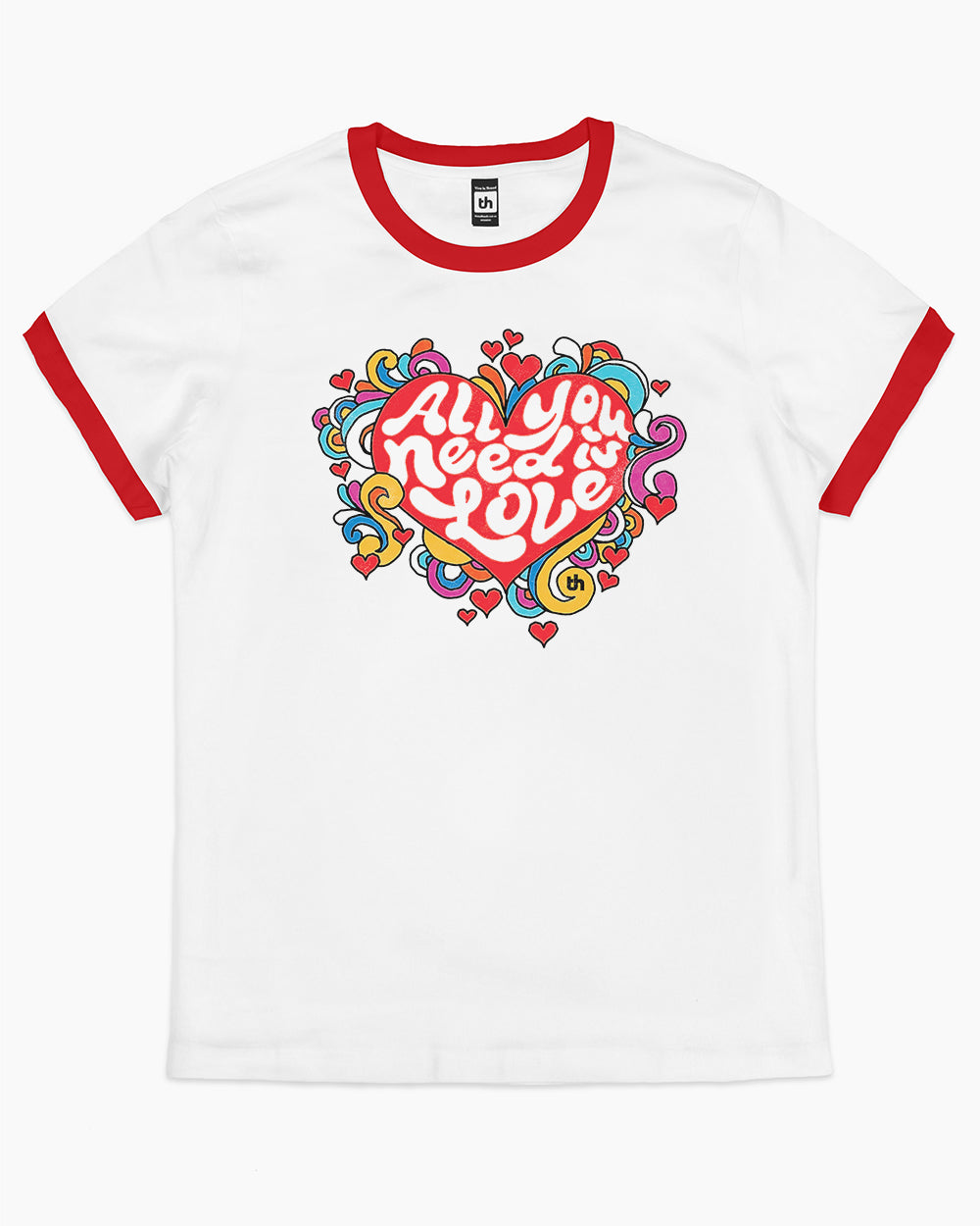 All You Need is Love T-Shirt Australia Online #colour_red ringer