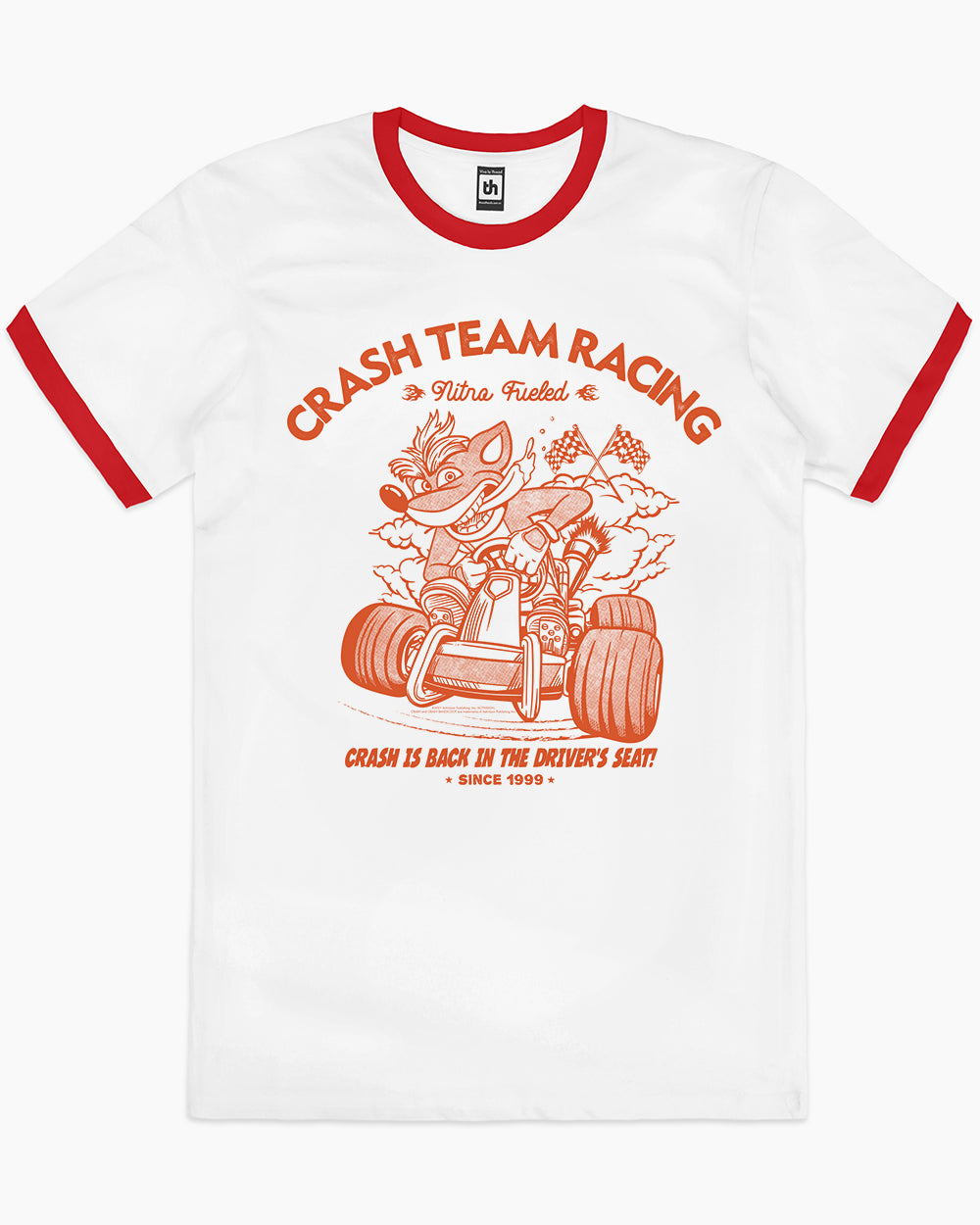 Crash Driver's Seat T-Shirt Australia Online #colour_red ringer