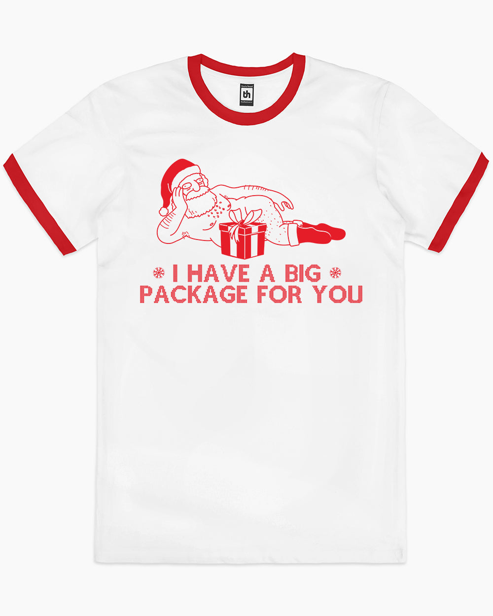 I Have a Big Package T-Shirt Australia Online #colour_red ringer