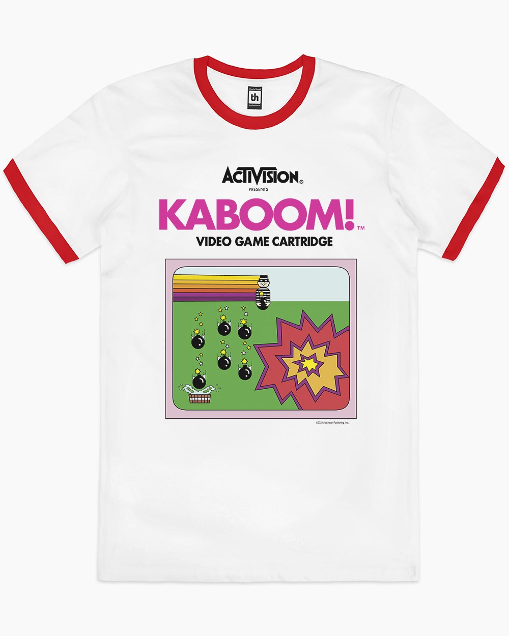 Kaboom T-Shirt Australia Online #colour_red ringer
