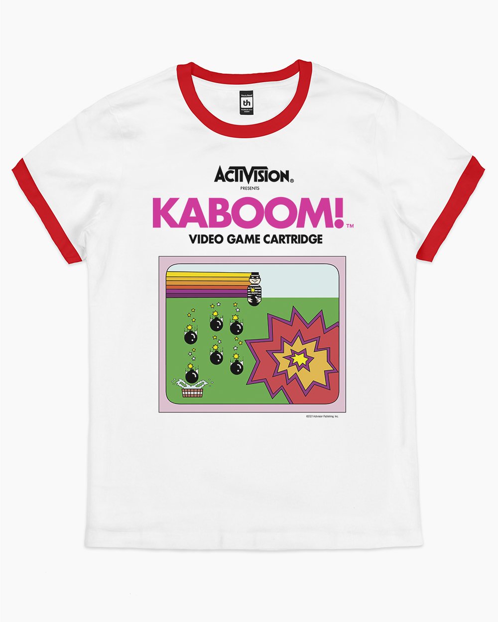 Kaboom T-Shirt Australia Online #colour_red ringer