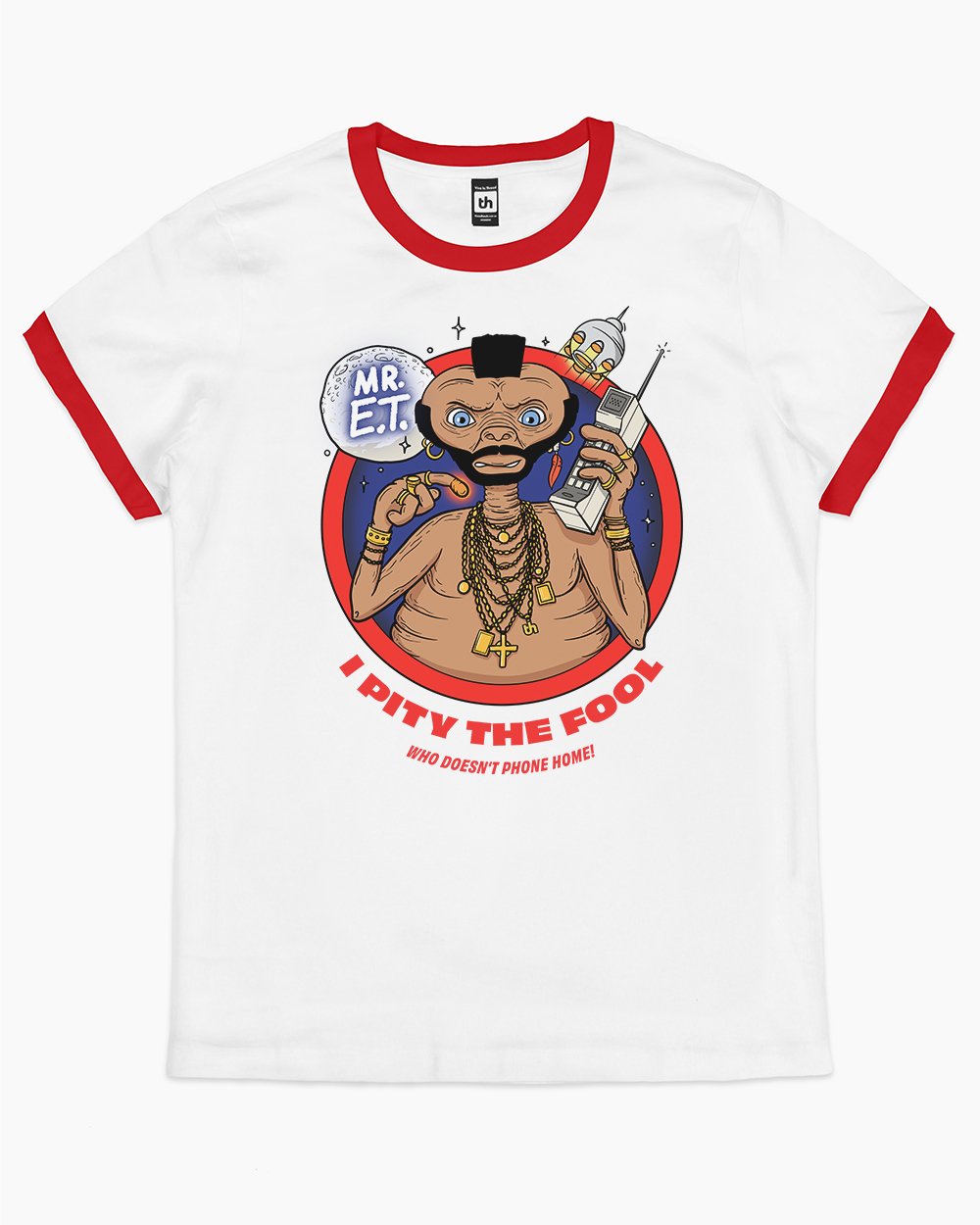 Mr ET T-Shirt Australia Online #colour_red ringer