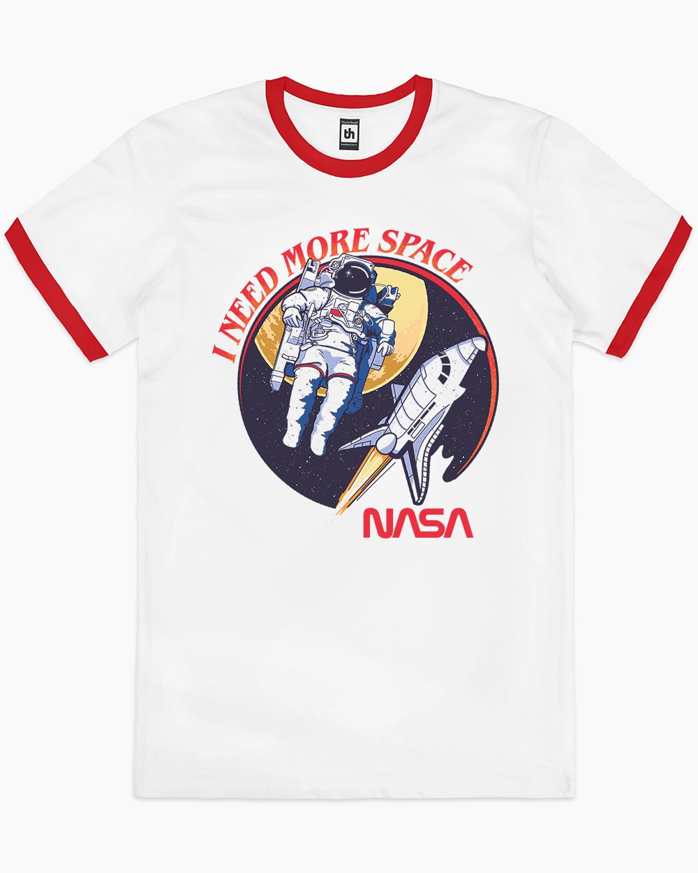 NASA I Need More Space T-Shirt Australia Online #colour_red ringer