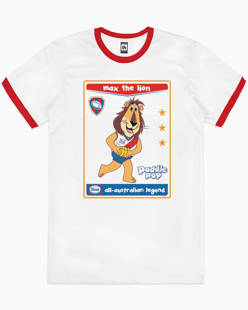 Paddle Pop AFL T-Shirt Australia Online #colour_red ringer