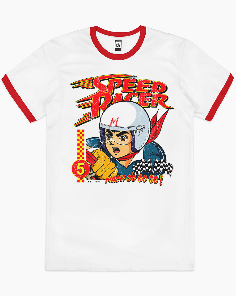 Speed Racer T-Shirt Australia Online #colour_red ringer