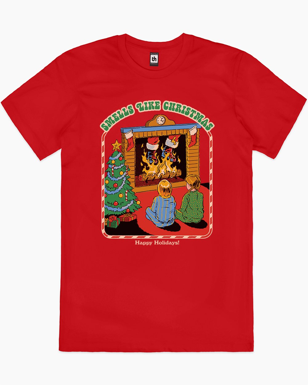 Smells Like Christmas T-Shirt Australia Online #colour_red