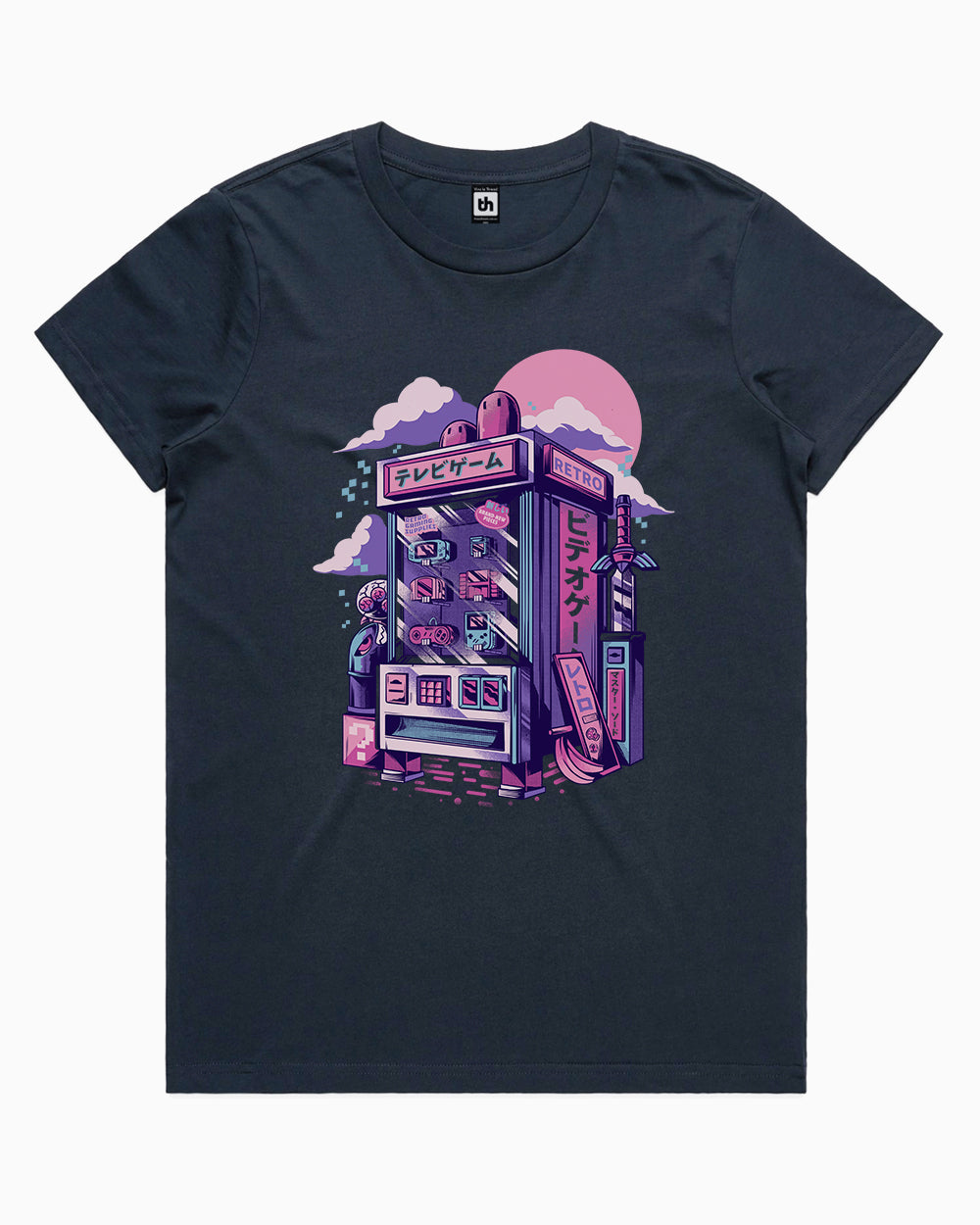 Retro Vending Machine T-Shirt Australia Online #colour_navy