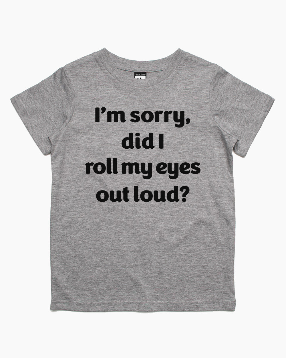 Roll My Eyes Kids T-Shirt Australia Online #colour_grey
