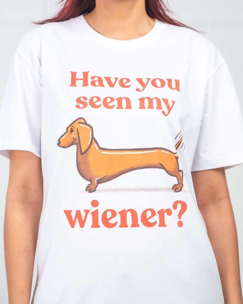 Have You Seen My Wiener? T-Shirt Australia Online #colour_white