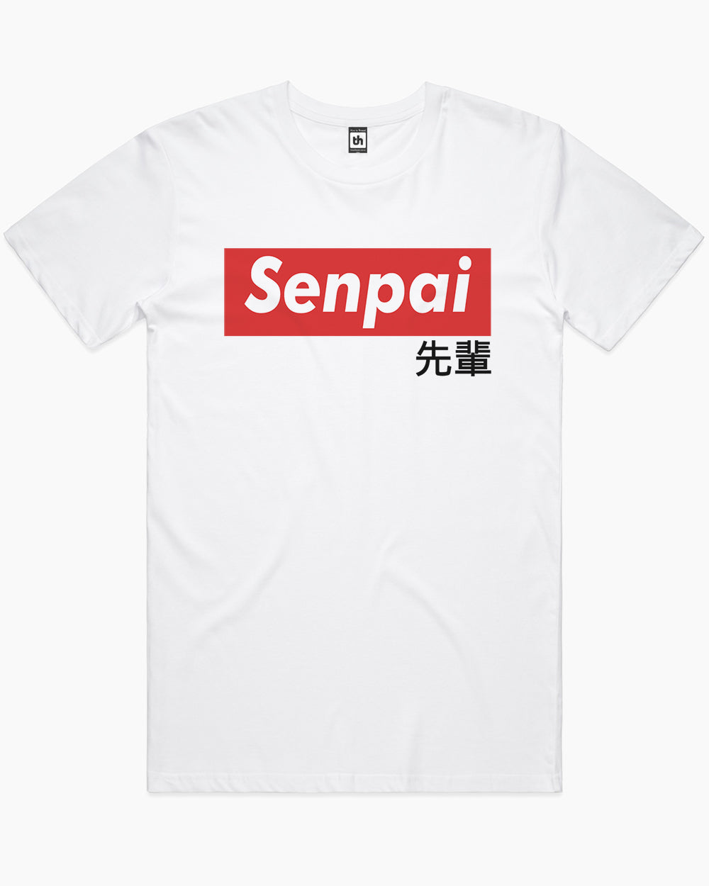 Senpai T-Shirt Australia Online #colour_white
