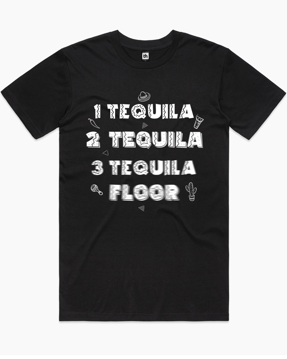Tequila Floor T-Shirt Australia Online #colour_black