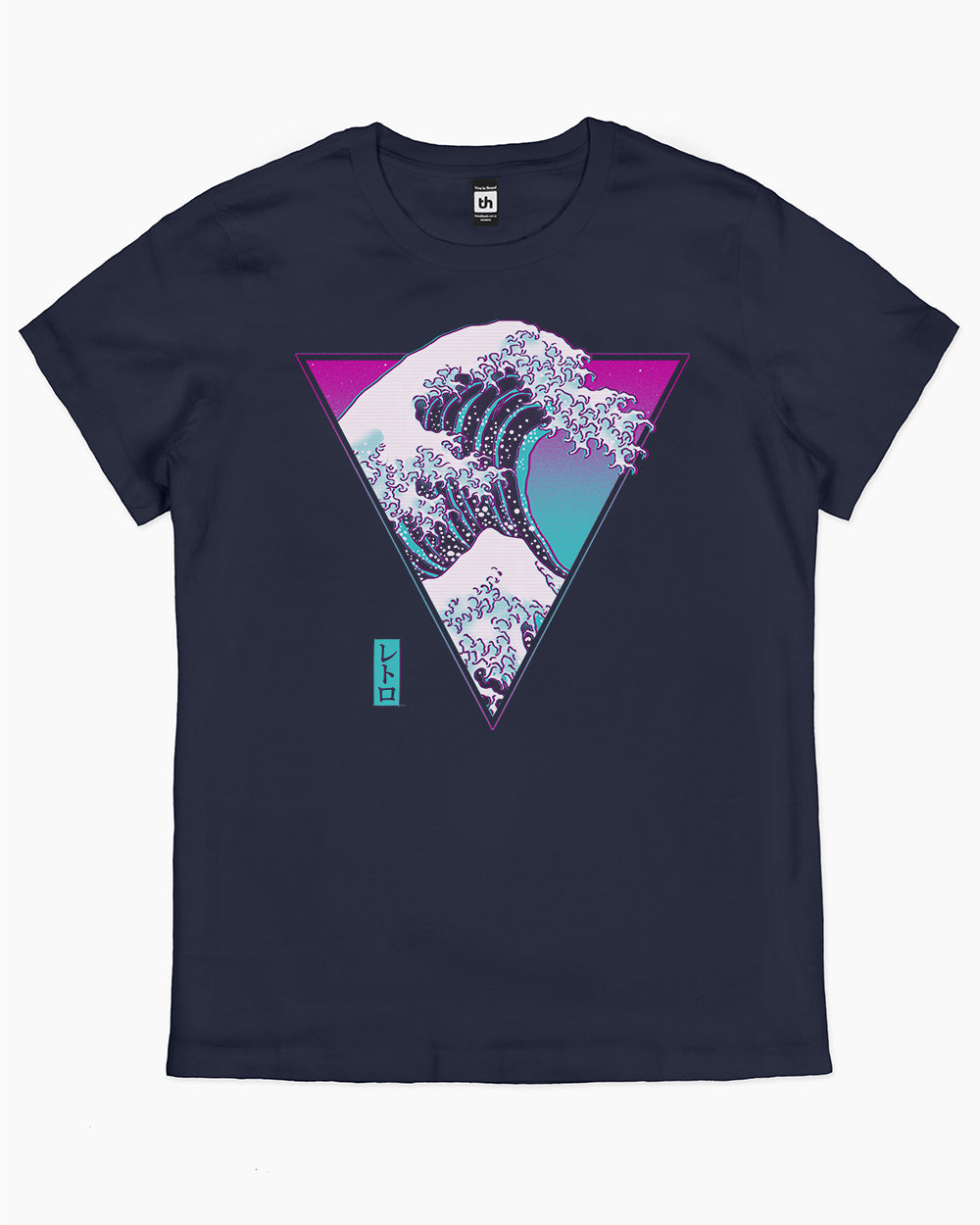 The Great Synthwave T-Shirt Australia Online #colour_navy