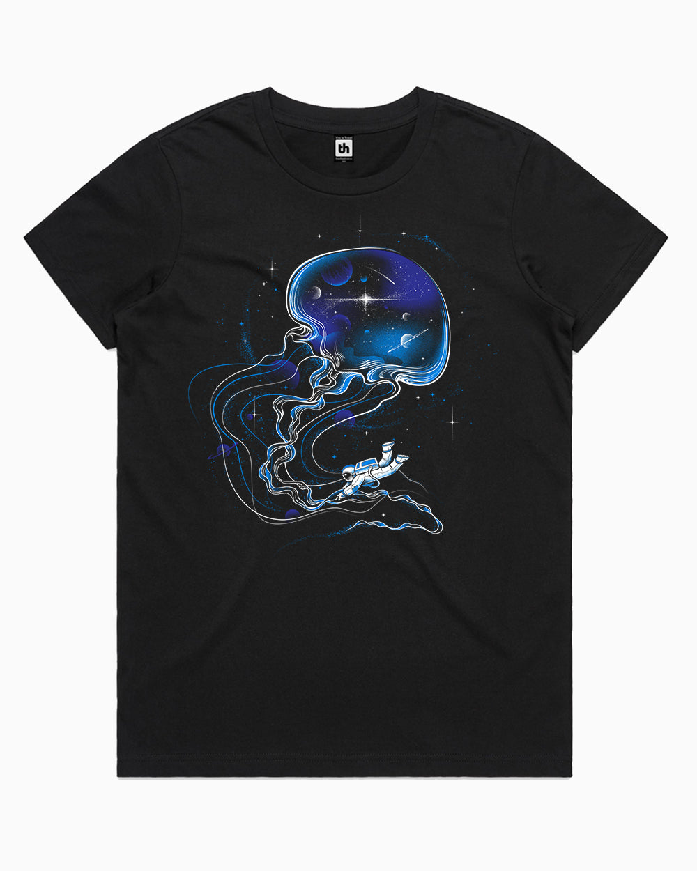 Universe Is a Big Jellyfish T-Shirt Australia Online #colour_black