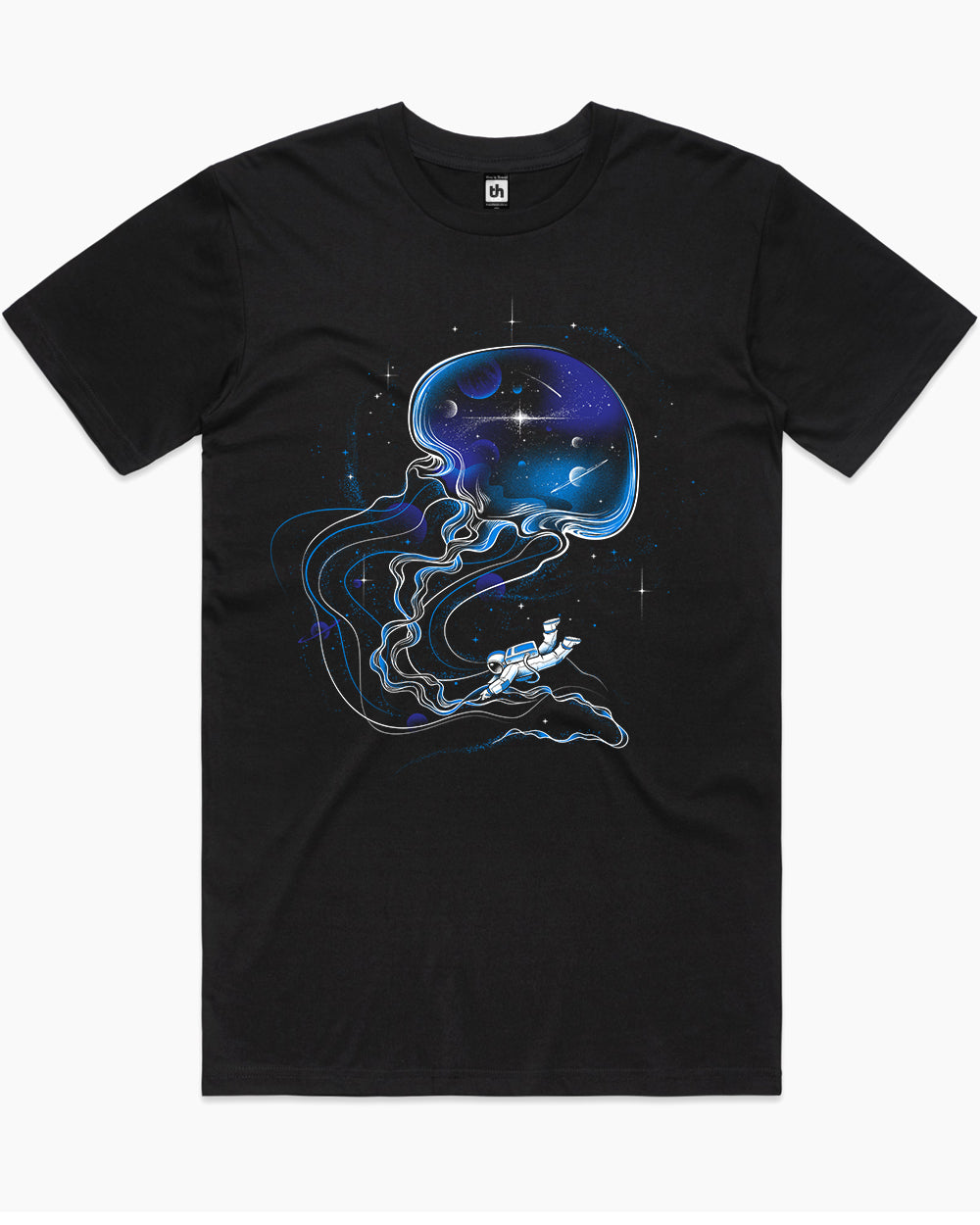 Universe Is a Big Jellyfish T-Shirt Australia Online #colour_black