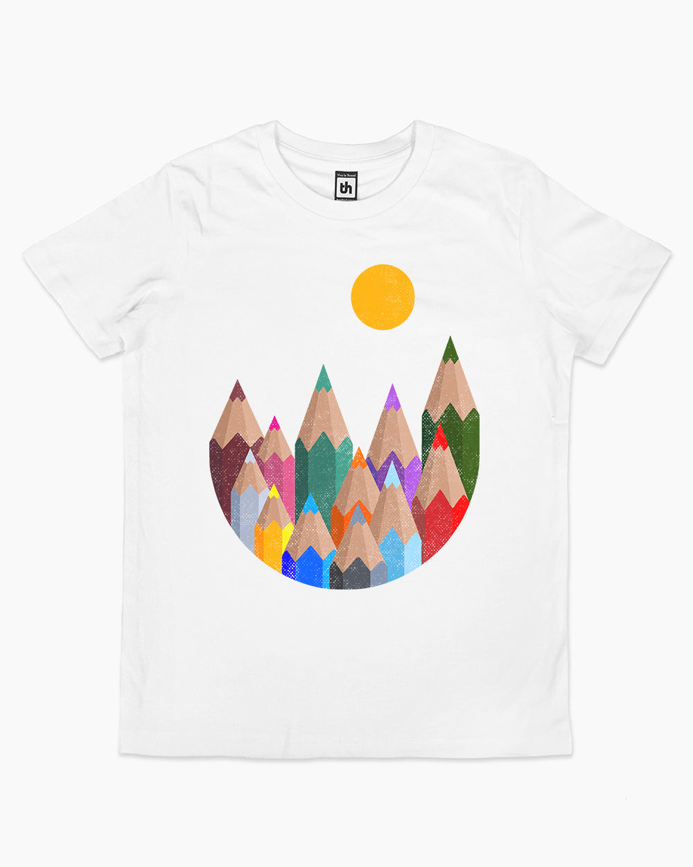 12 Colour Mountains Kids T-Shirt Australia Online #colour_white