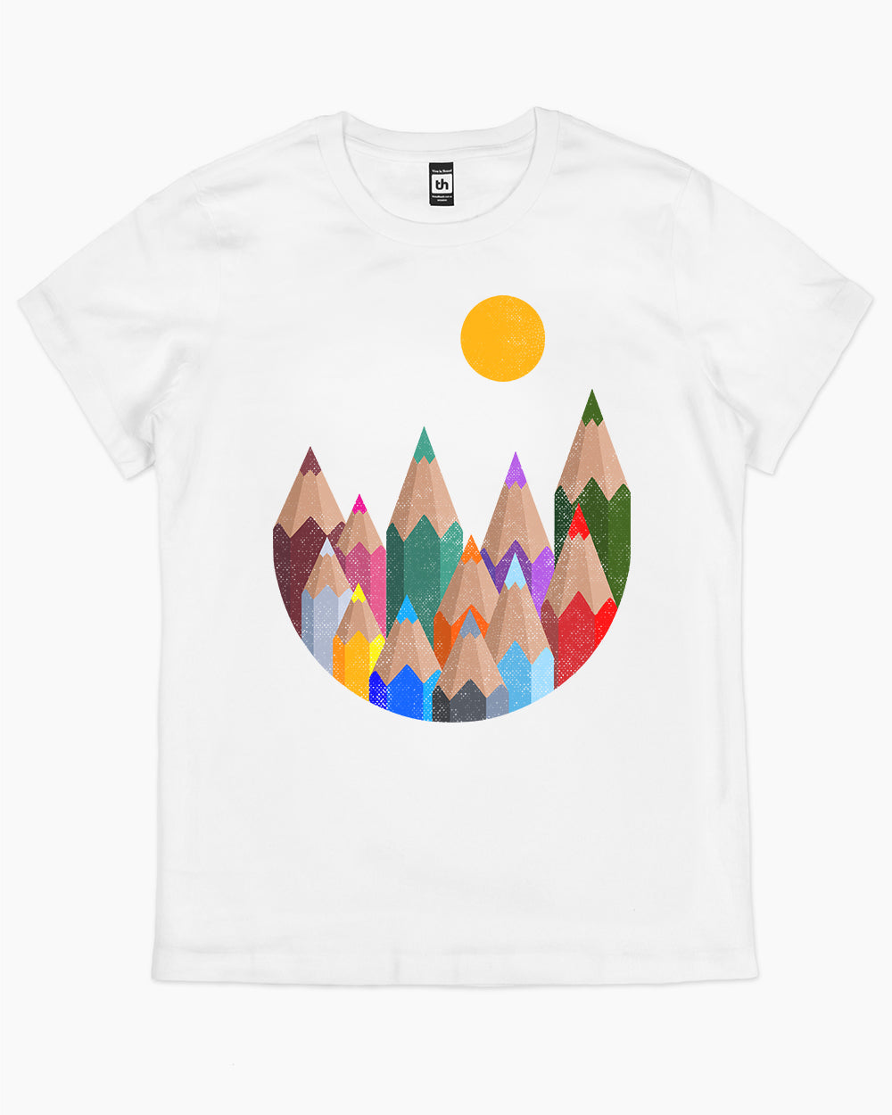 12 Colour Mountains T-Shirt Australia Online #colour_white