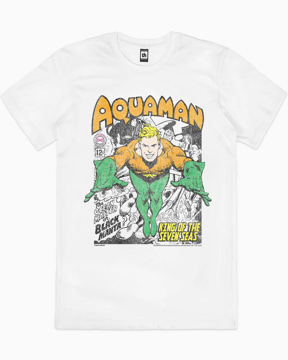 Aquaman King Of The Seven Seas T-Shirt Australia Online #colour_white