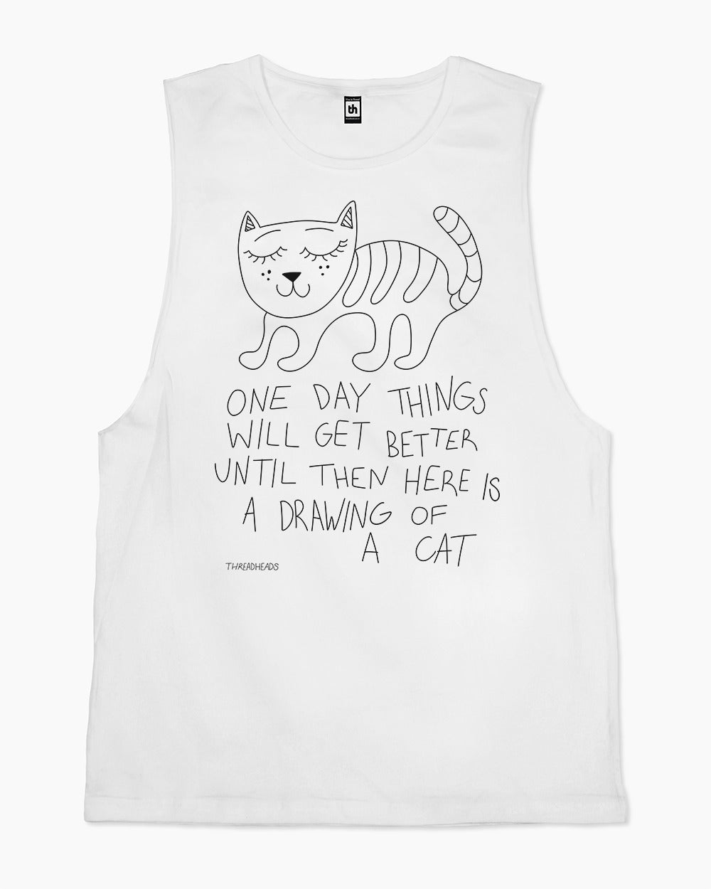 Drawing Of A Cat Tank Australia Online #colour_white