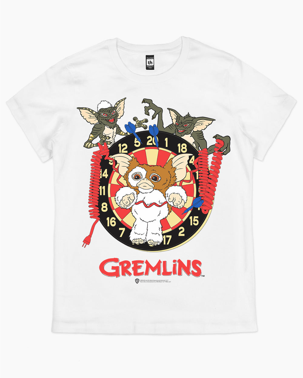 Gremlins Gizmo Darts T-Shirt Australia Online #colour_white