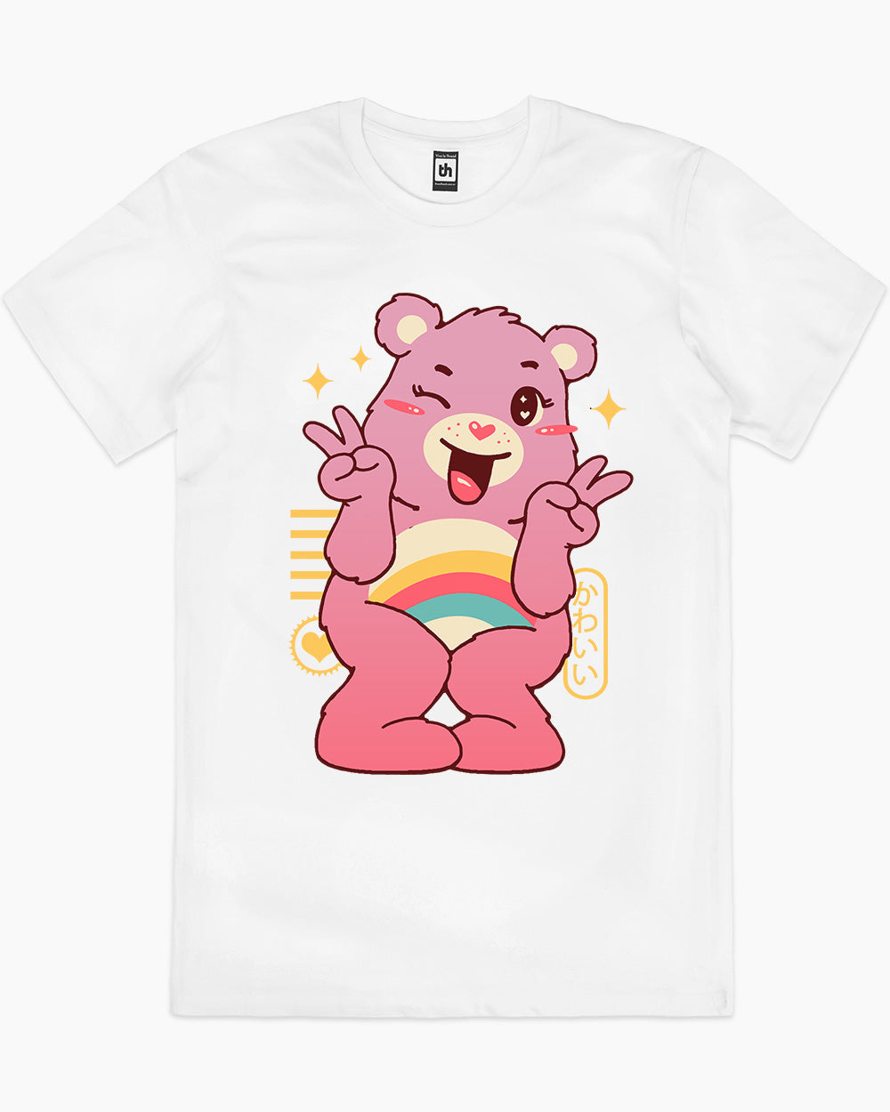 Kawaii Care Bears T-Shirt Australia Online #colour_white