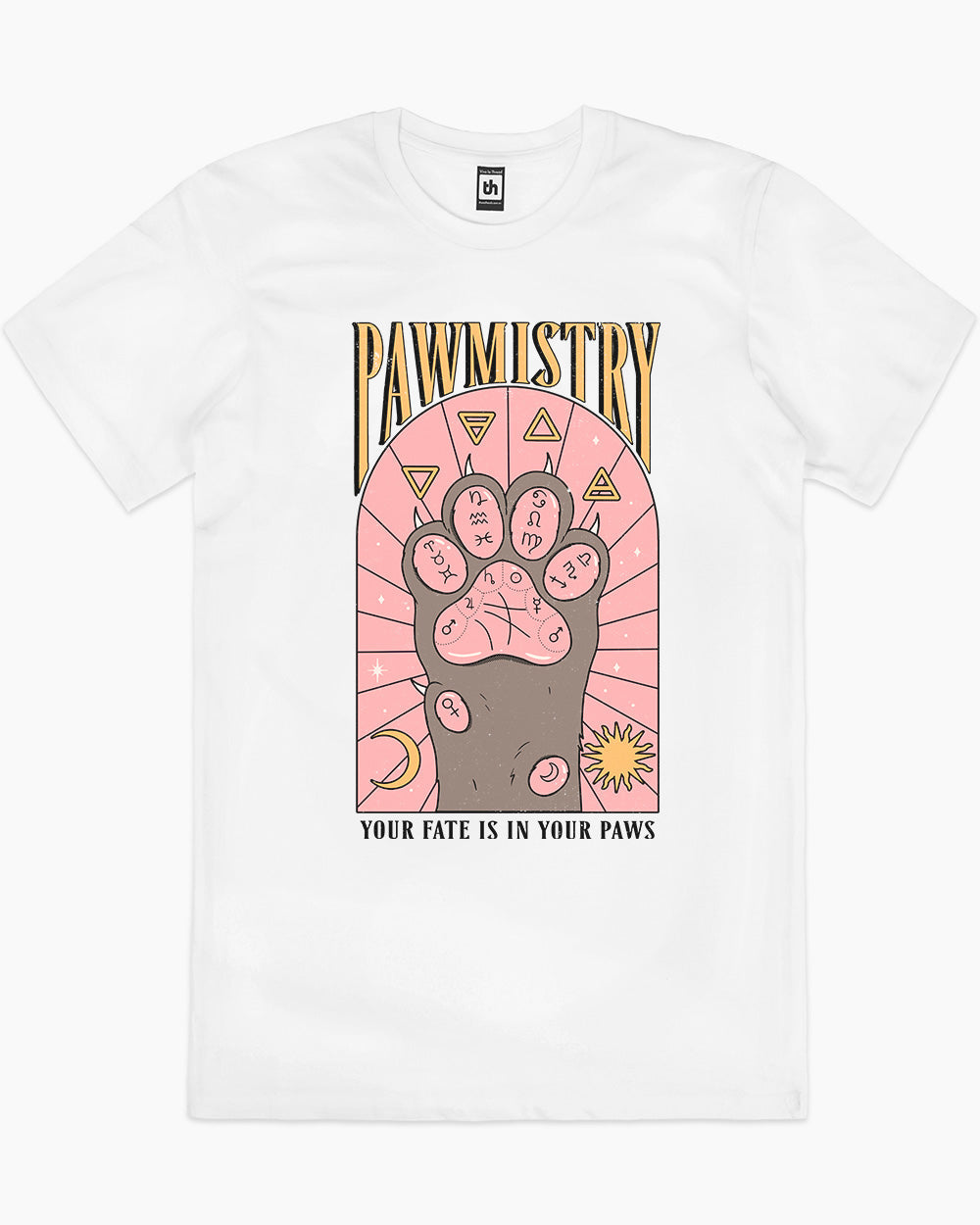 Pawmistry  T-Shirt Australia Online #colour_white