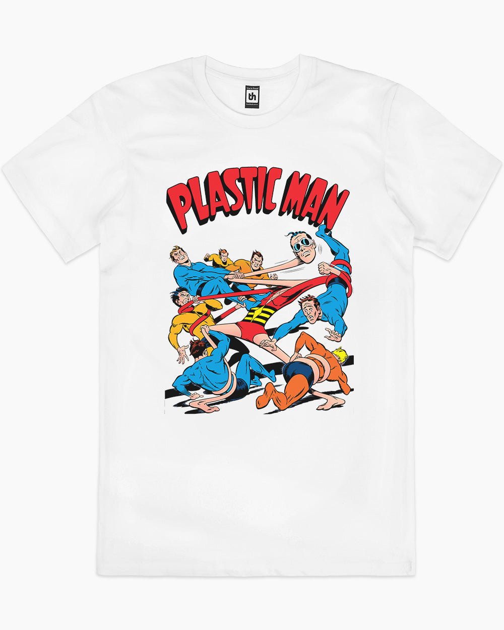 Plastic Man T-Shirt Australia Online #colour_white