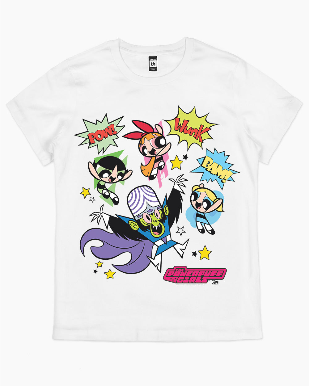 Powerpuff Pow T-Shirt Australia Online #colour_white