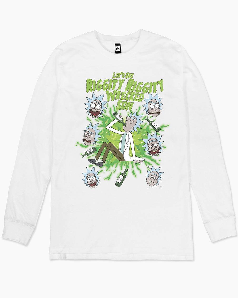 Riggity Riggity Wrecked Long Sleeve Australia Online #colour_white