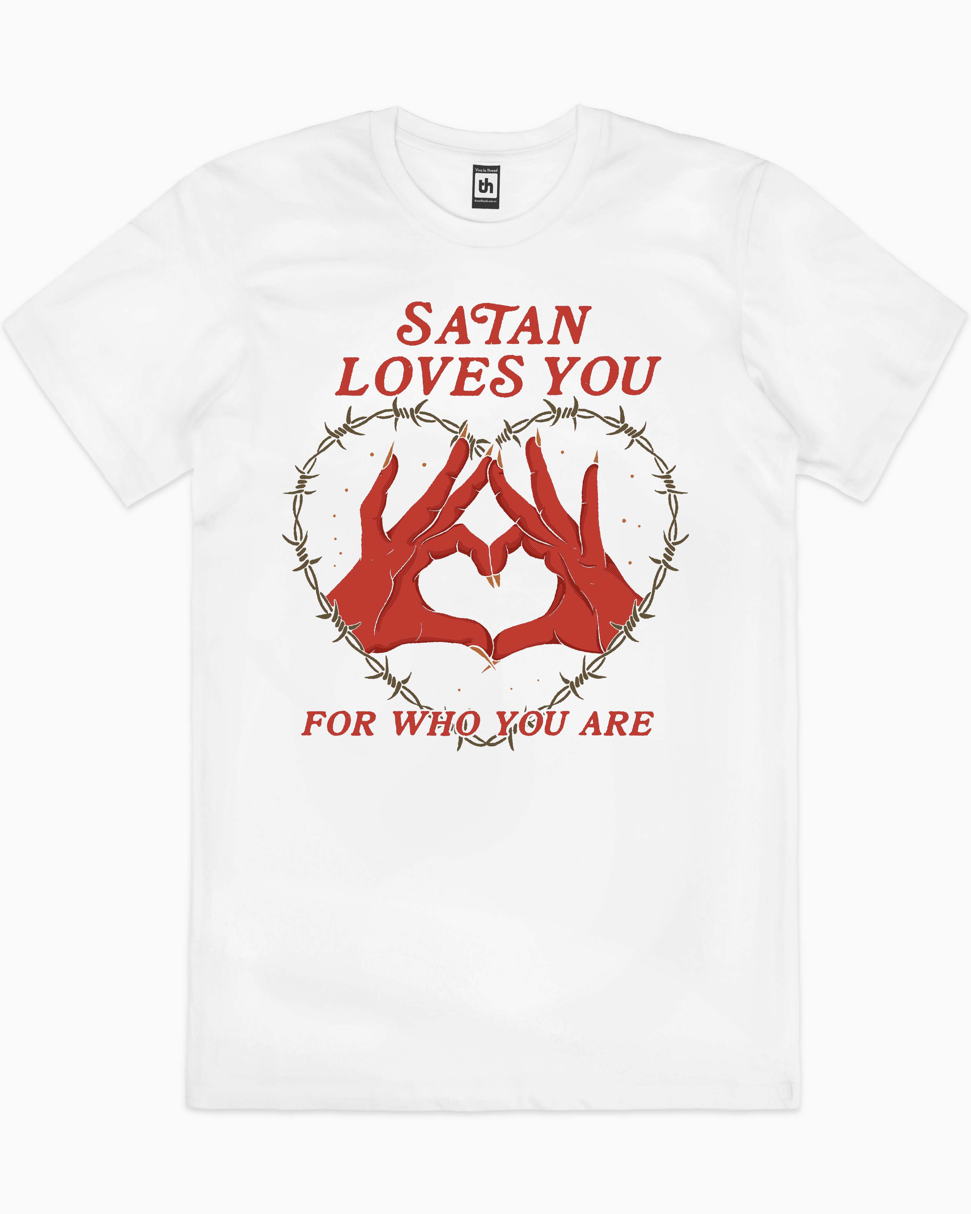 Satan Loves You T Shirt Dark Alt Clothing Threadheads