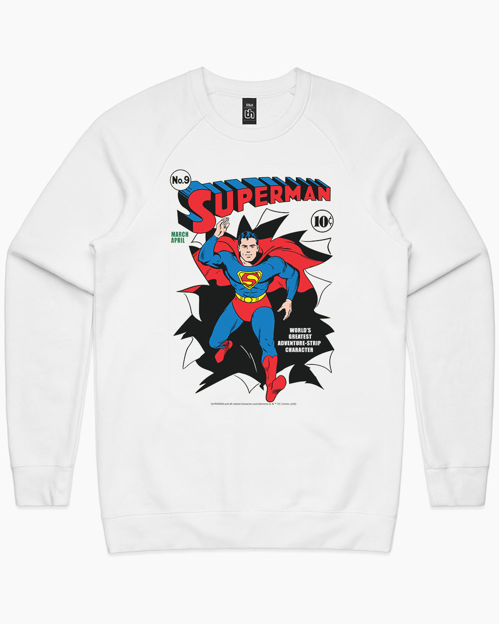 Superman 9 Edition Sweater Australia Online #colour_white