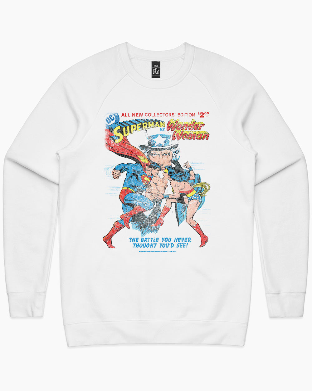 Superman Vs Wonder Woman Sweater Australia Online #colour_white