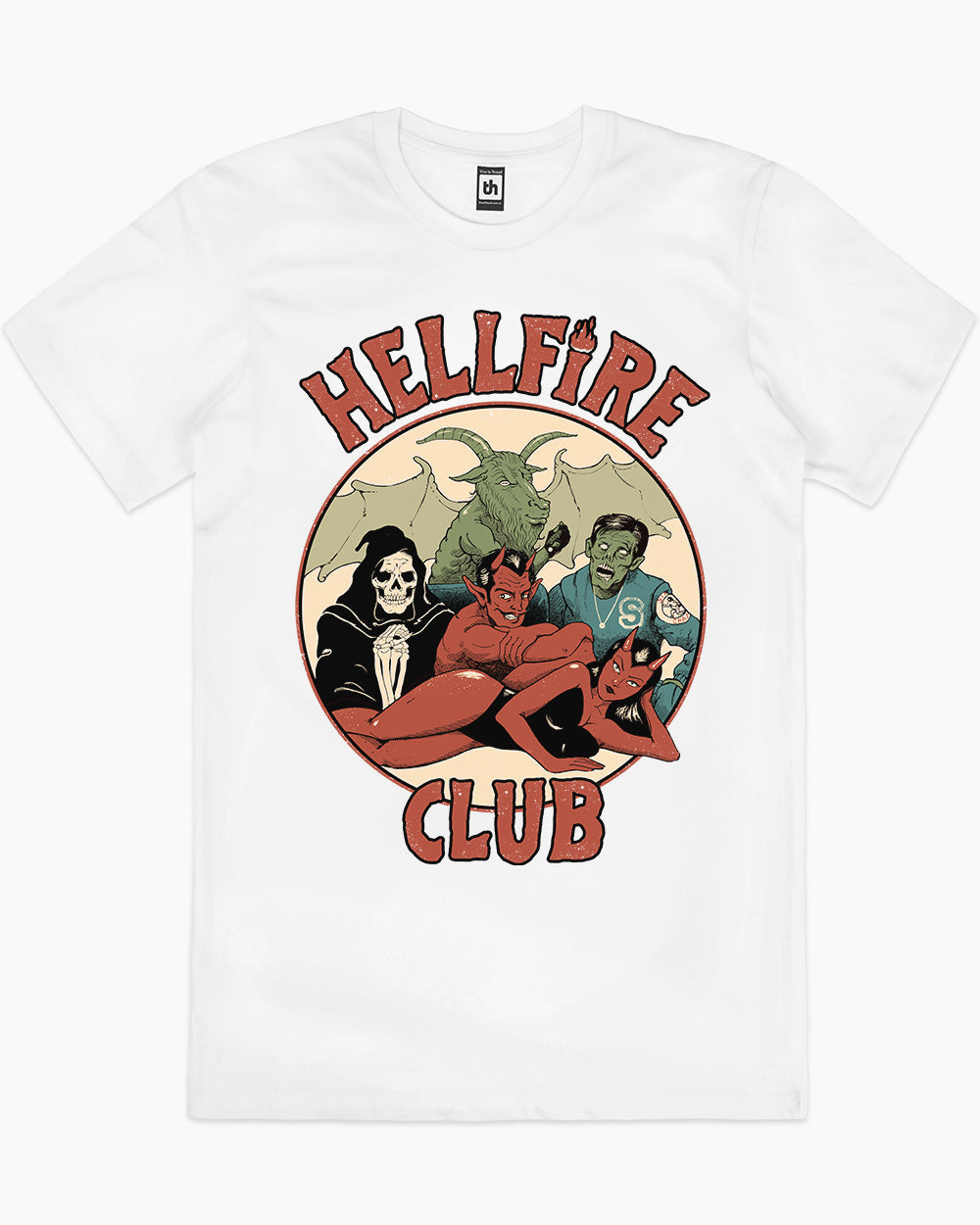 True Hellfire Club T-Shirt Australia Online #colour_white