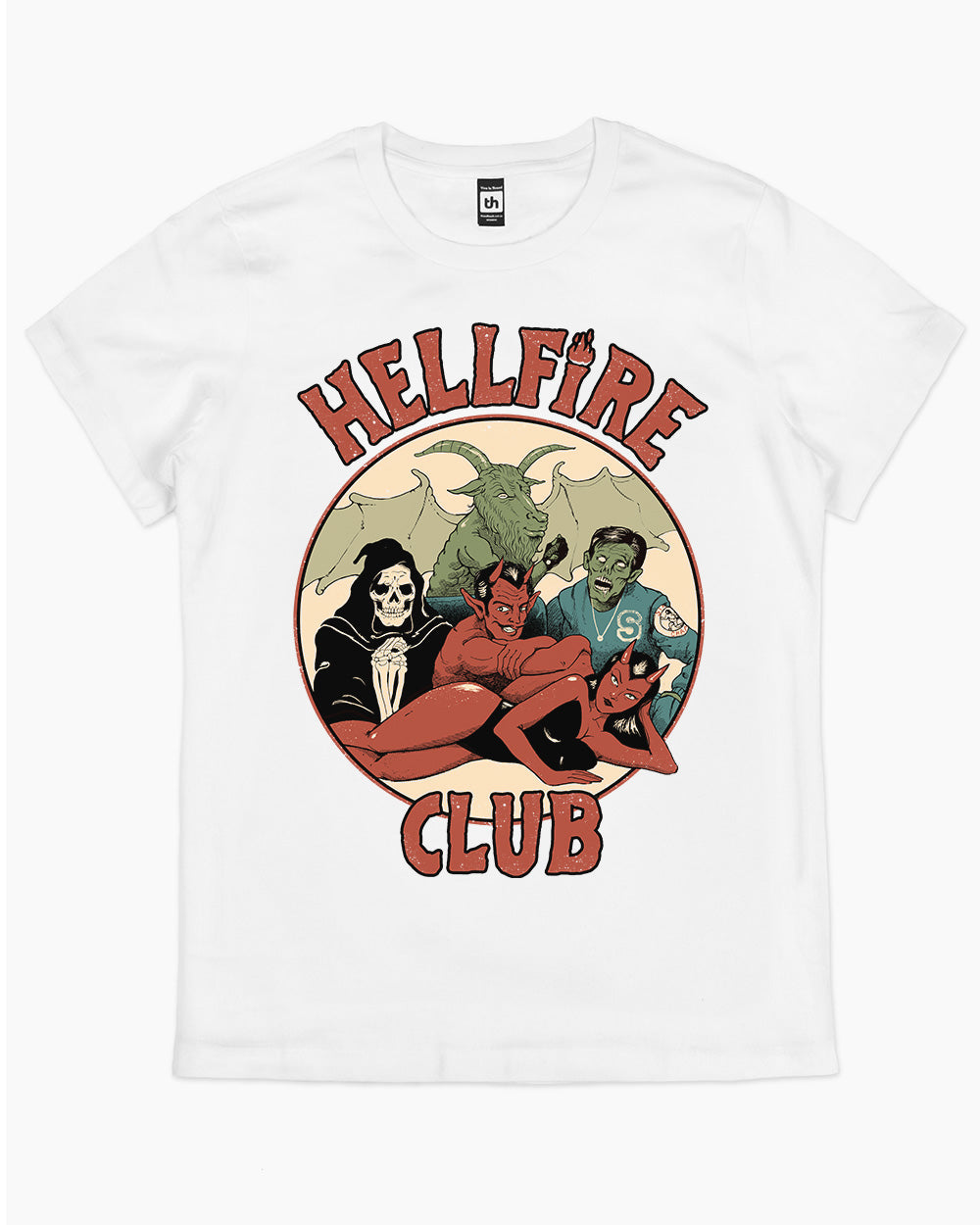 True Hellfire Club T-Shirt Australia Online #colour_white