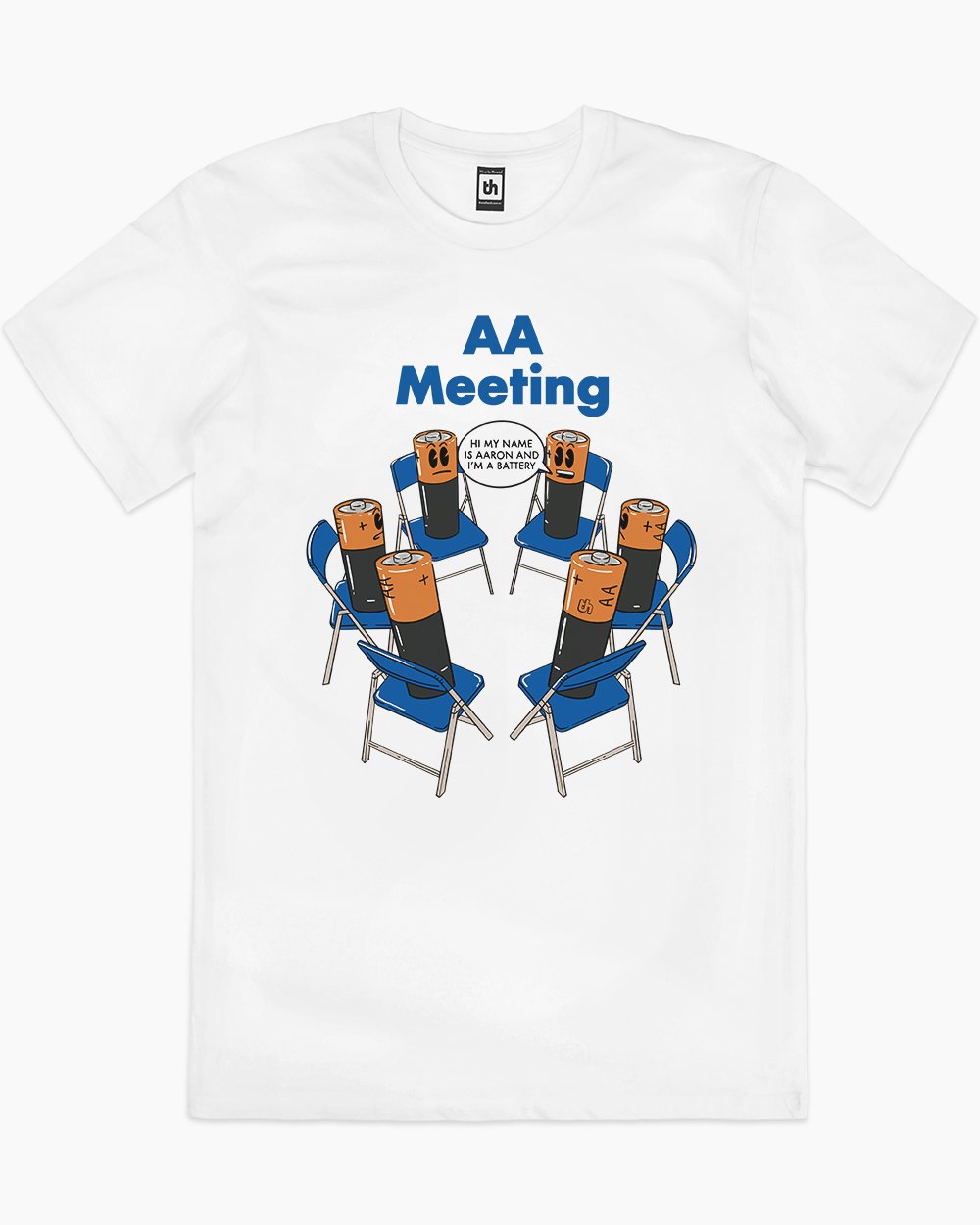 AA Meeting T-Shirt Australia Online #colour_white