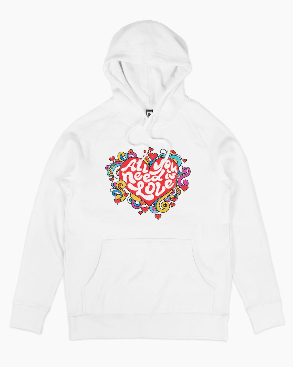 All You Need is Love Hoodie Australia Online #colour_white