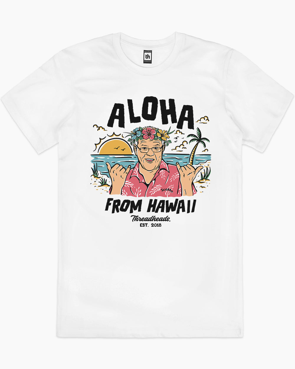Aloha from Hawaii T-Shirt Australia Online #colour_white