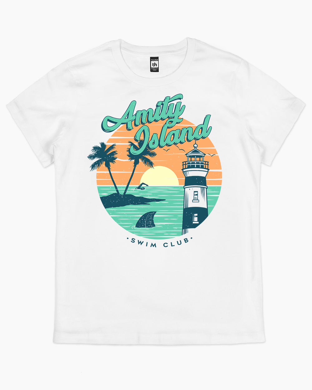Amity Island T-Shirt Australia Online #colour_white