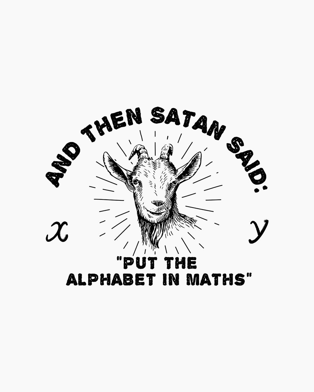 Satan Puts the Alphabet in Maths Hoodie Australia Online #colour_white