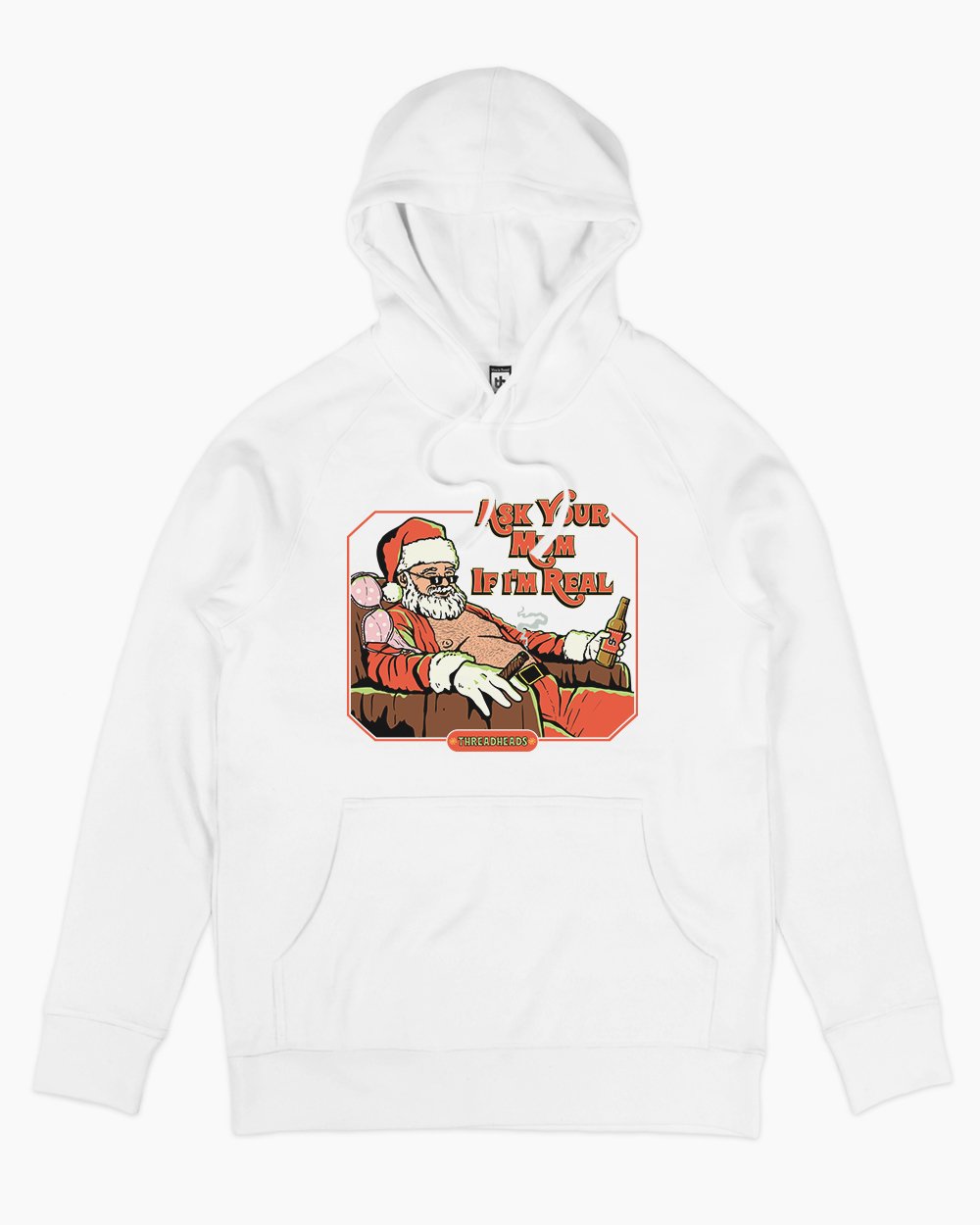Ask Your Mum If I'm Real Hoodie Australia Online #colour_white