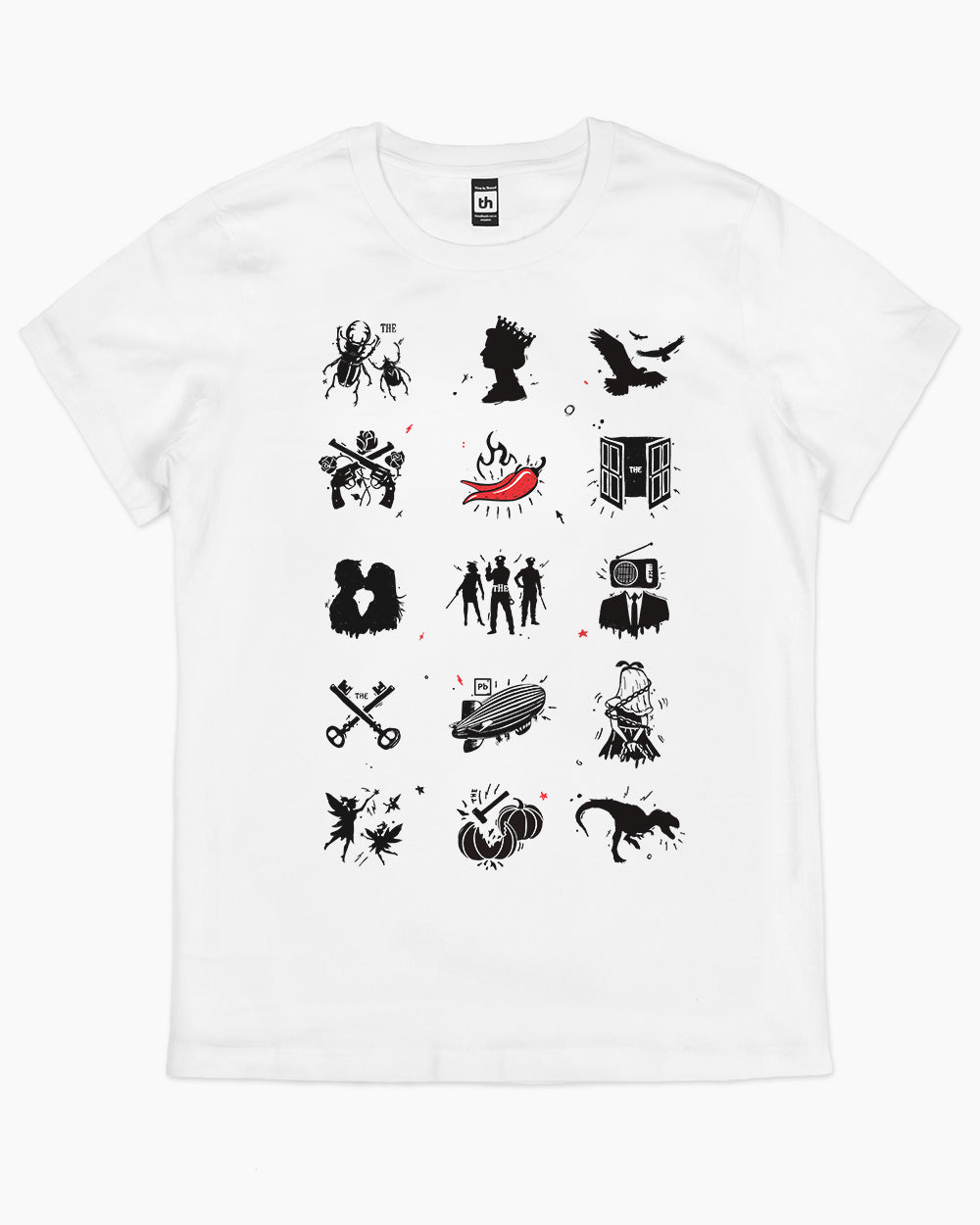 Bands T-Shirt Australia Online #colour_white