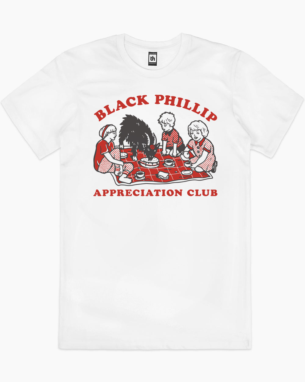 Black Phillip Appreciation Club T-Shirt Australia Online #colour_white