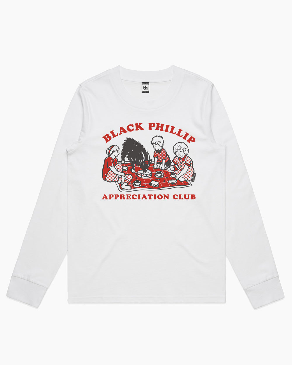 Black Phillip Appreciation Club Long Sleeve Australia Online #colour_white