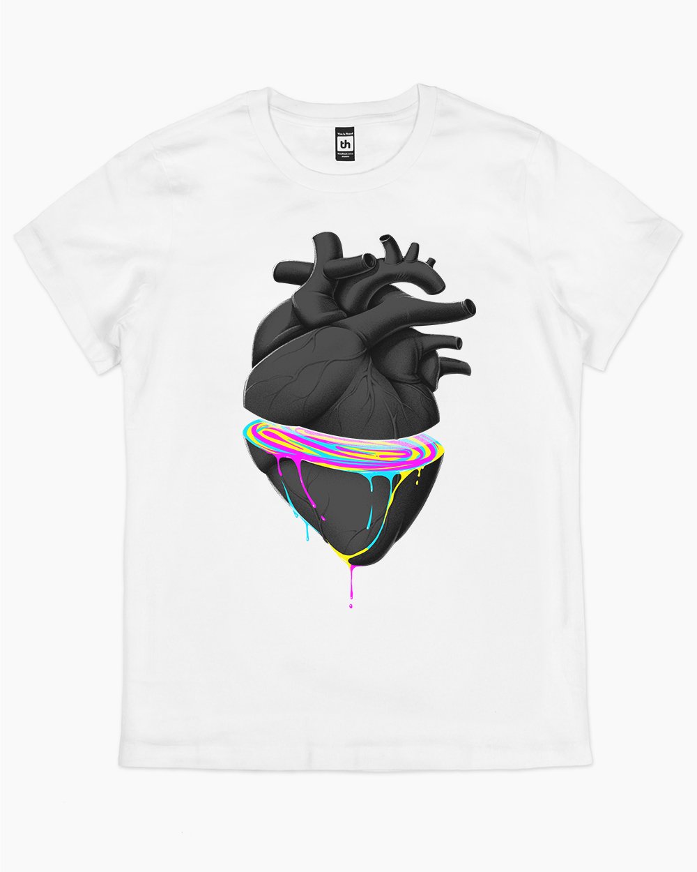 Bleeding Heart T-Shirt Australia Online #colour_white