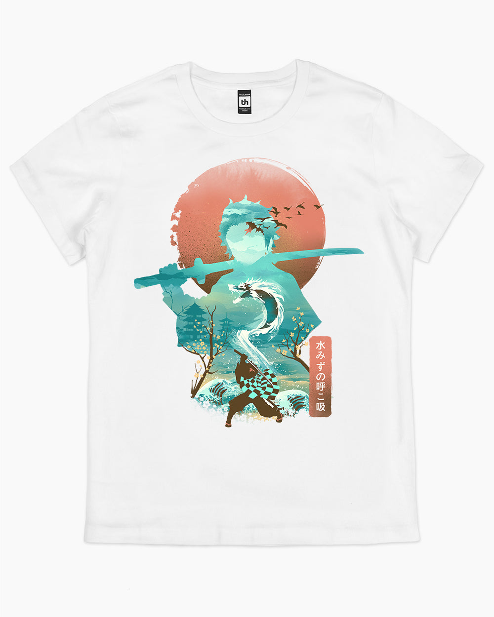 Breath of Water T-Shirt Australia Online #colour_white