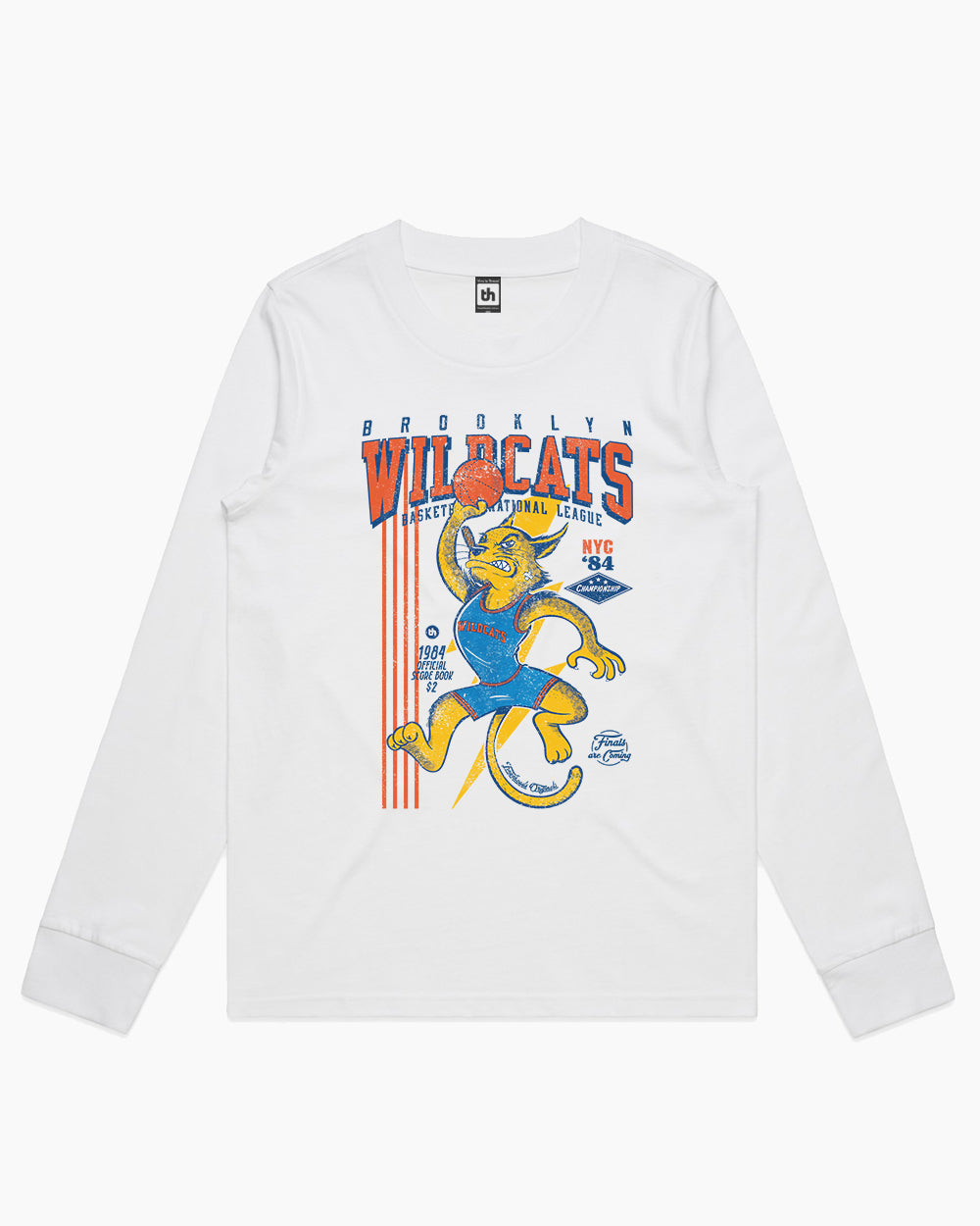 Brooklyn Wildcats Long Sleeve Australia Online #colour_white