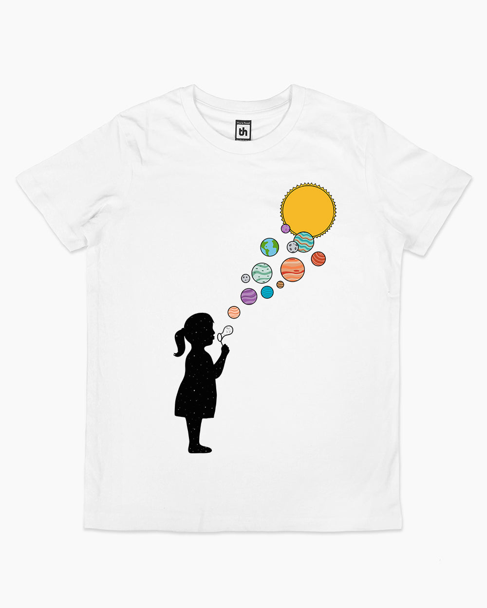 Bubble Planets Kids T-Shirt Australia Online #colour_white