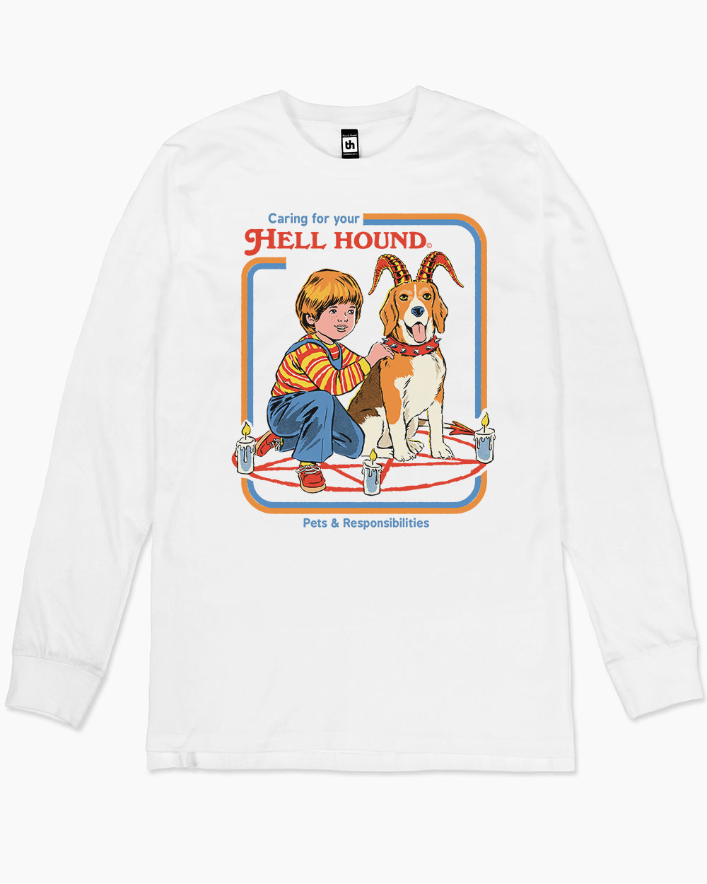 Caring For Your Hell Hound Long Sleeve Australia Online #colour_white