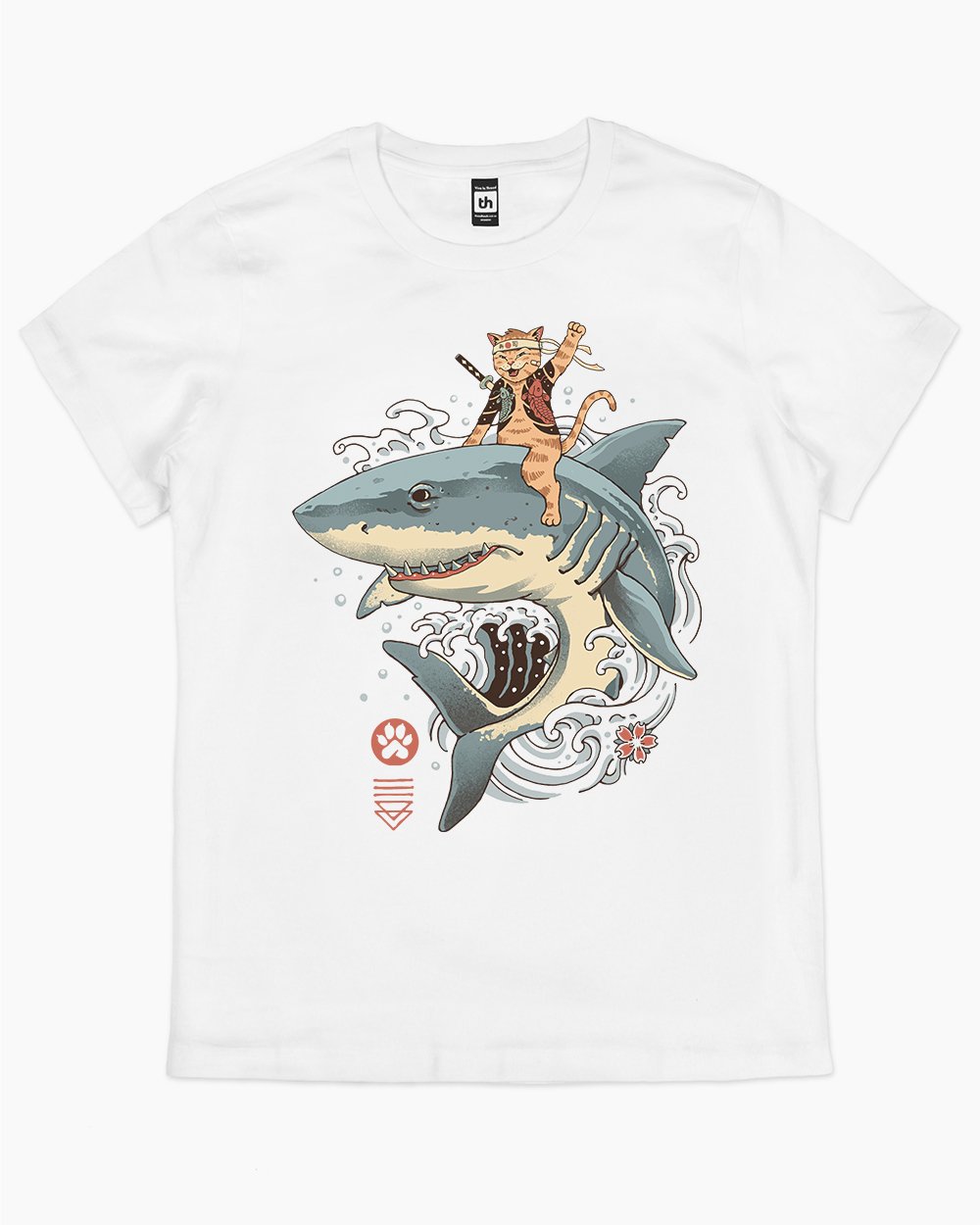 Catana Shark T-Shirt Australia Online #colour_white
