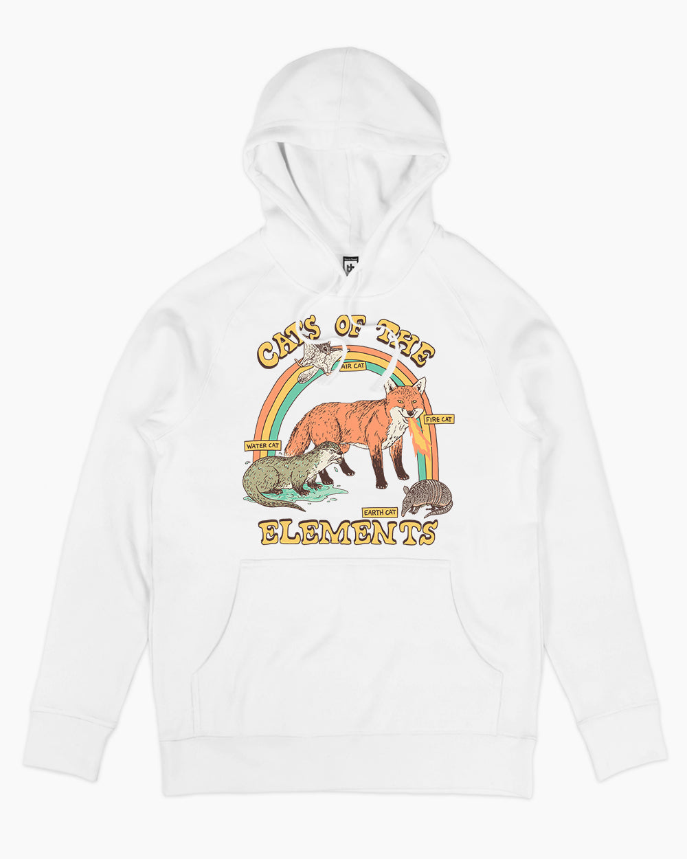Cats of the Elements Hoodie Australia Online #colour_white